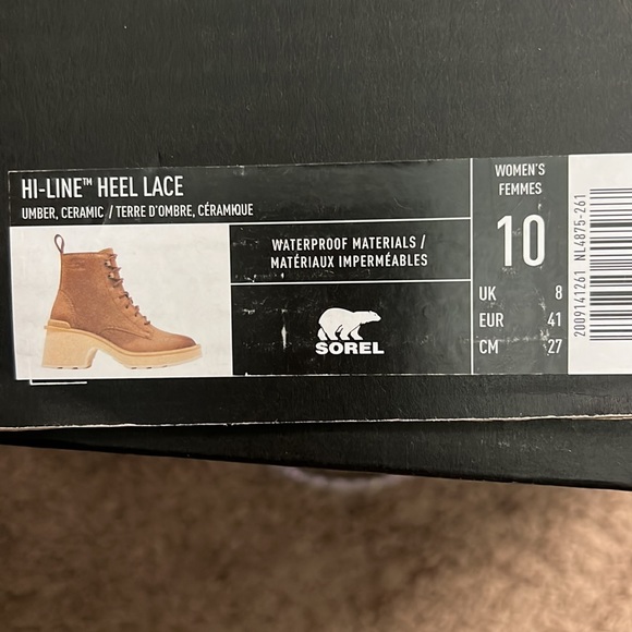 Sorel Hi-Line Lace Up Lug Combat Boots  NWB - Picture 9 of 11